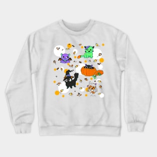 Spooky Chonky Cats Crewneck Sweatshirt